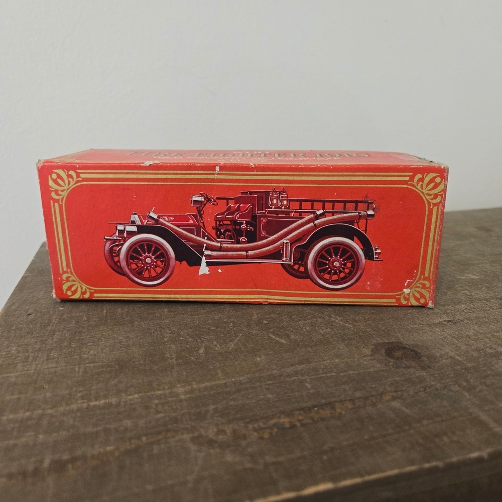 **Vintage Avon Fire Fighter 1910 Wild Country After Shave Red Glass Decanter